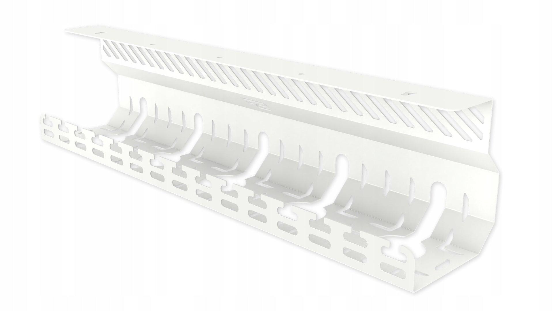 Organizer Holder Cable Cover for Desk 50 cm Metal Shelf White