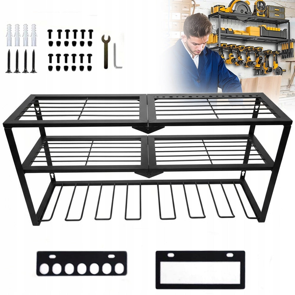 Organizer Tool Shelf Holder Rack Cordless Hanger