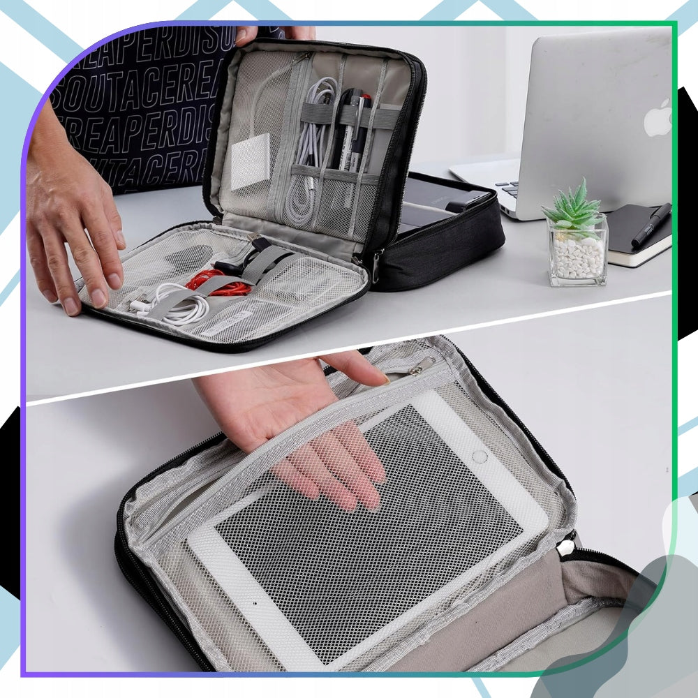 Organizer Travel Bag for Charger Cables CASE Wires Ear Black EAN (GTIN) 5902601868407