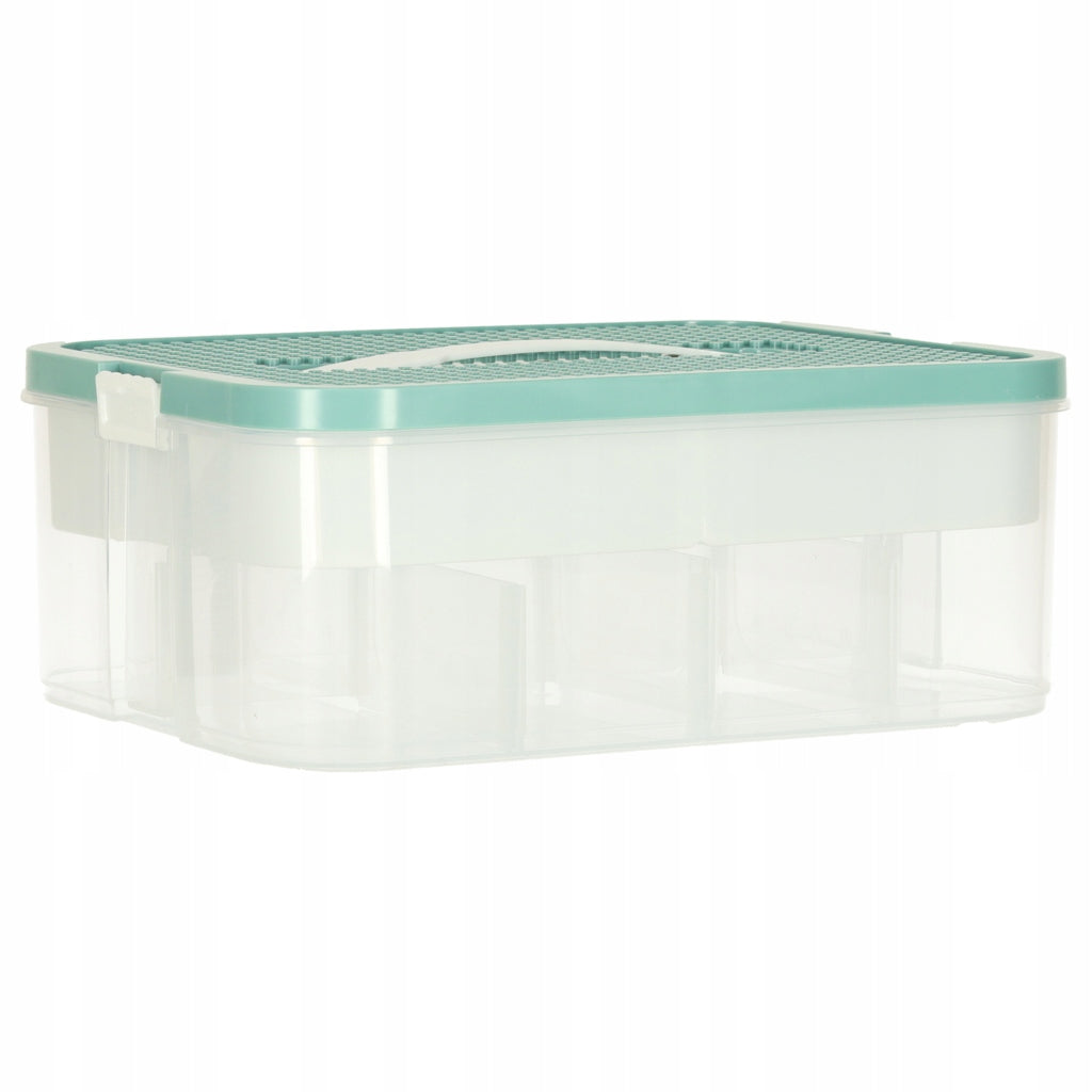 Organizer box container for blocks toys trinkets with lid Kik Brand Ikonka