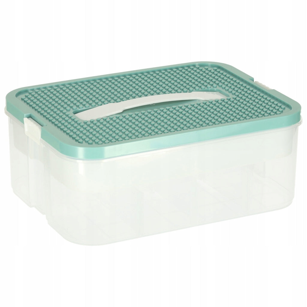 Organizer box container for blocks toys trinkets with lid Kik