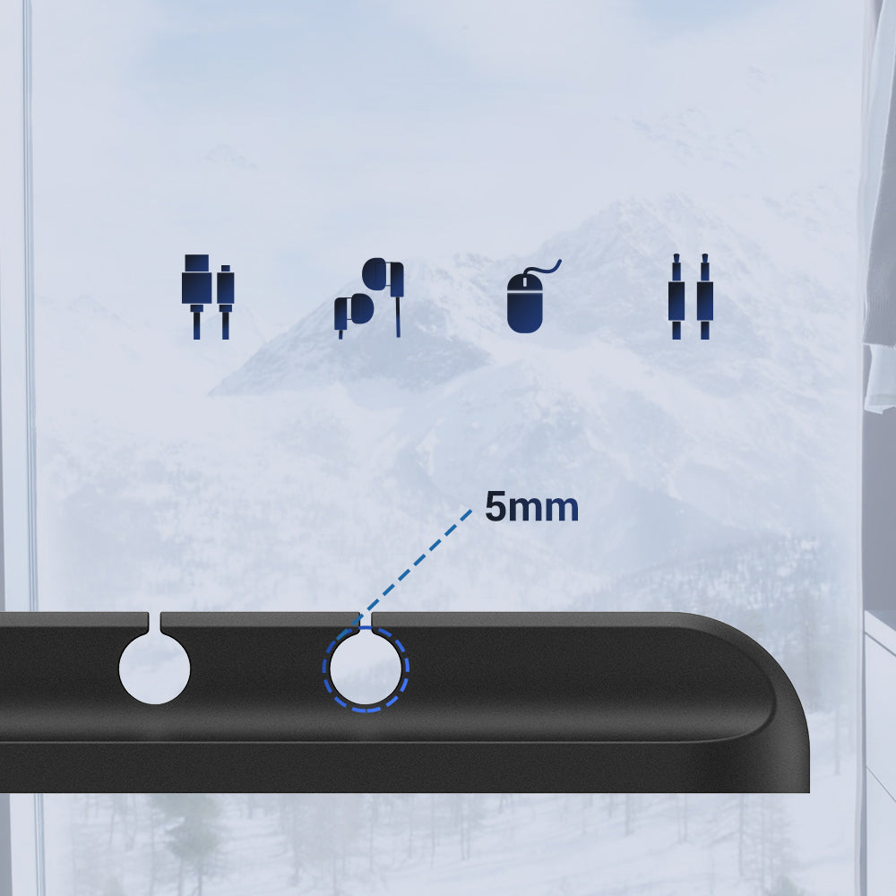 Organizer cable holder wires TOPK L16 7 slots black Brand TOPK