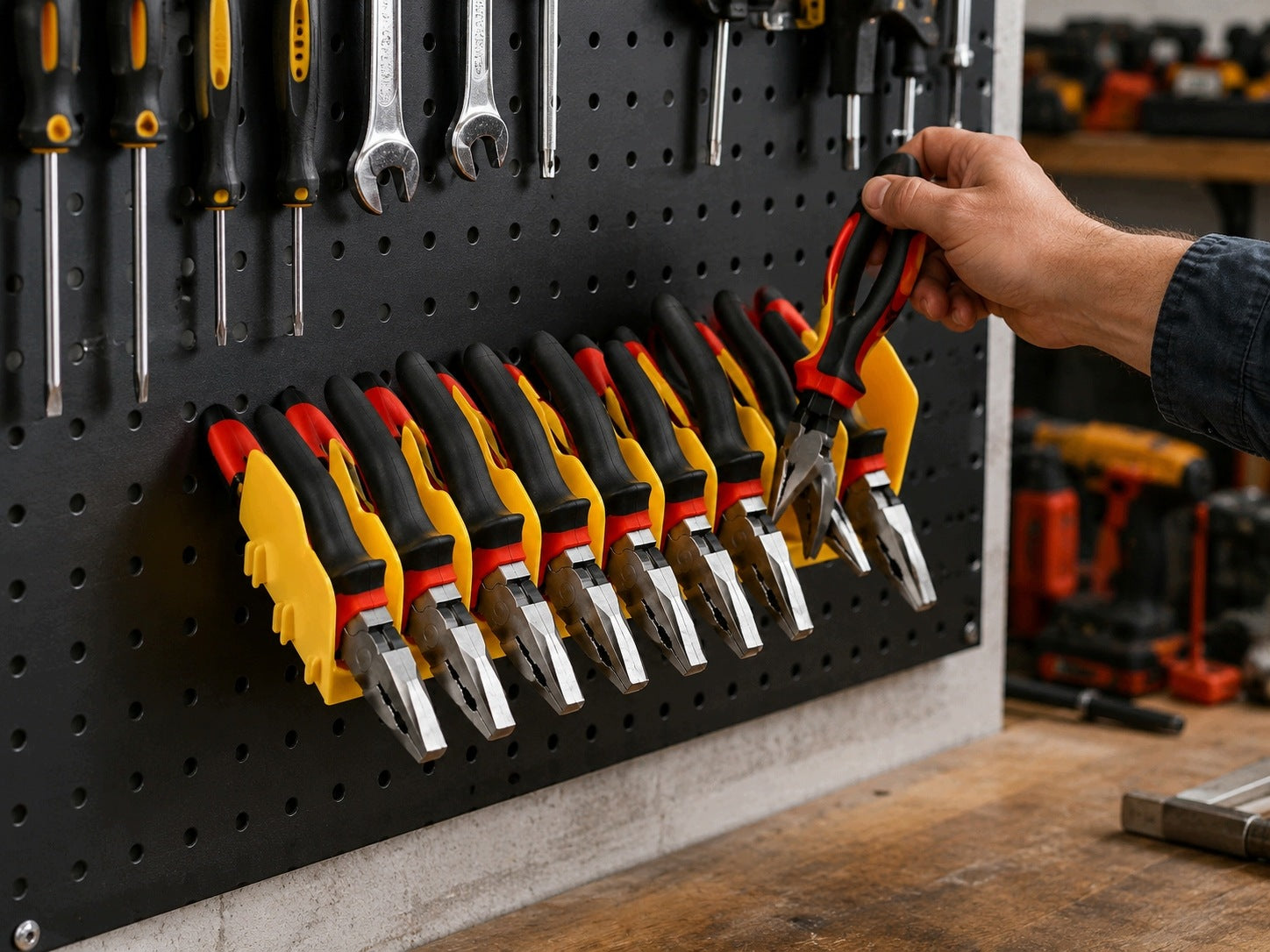 Organizer for pliers for drawer toolbox compartment system Packaging status original
