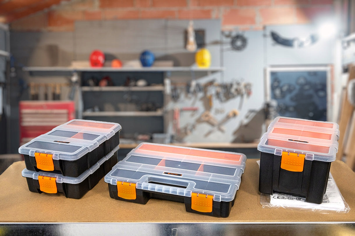 Organizer workshop container 4in1 Lockable PP SET Tactix Manufacturer code 320020