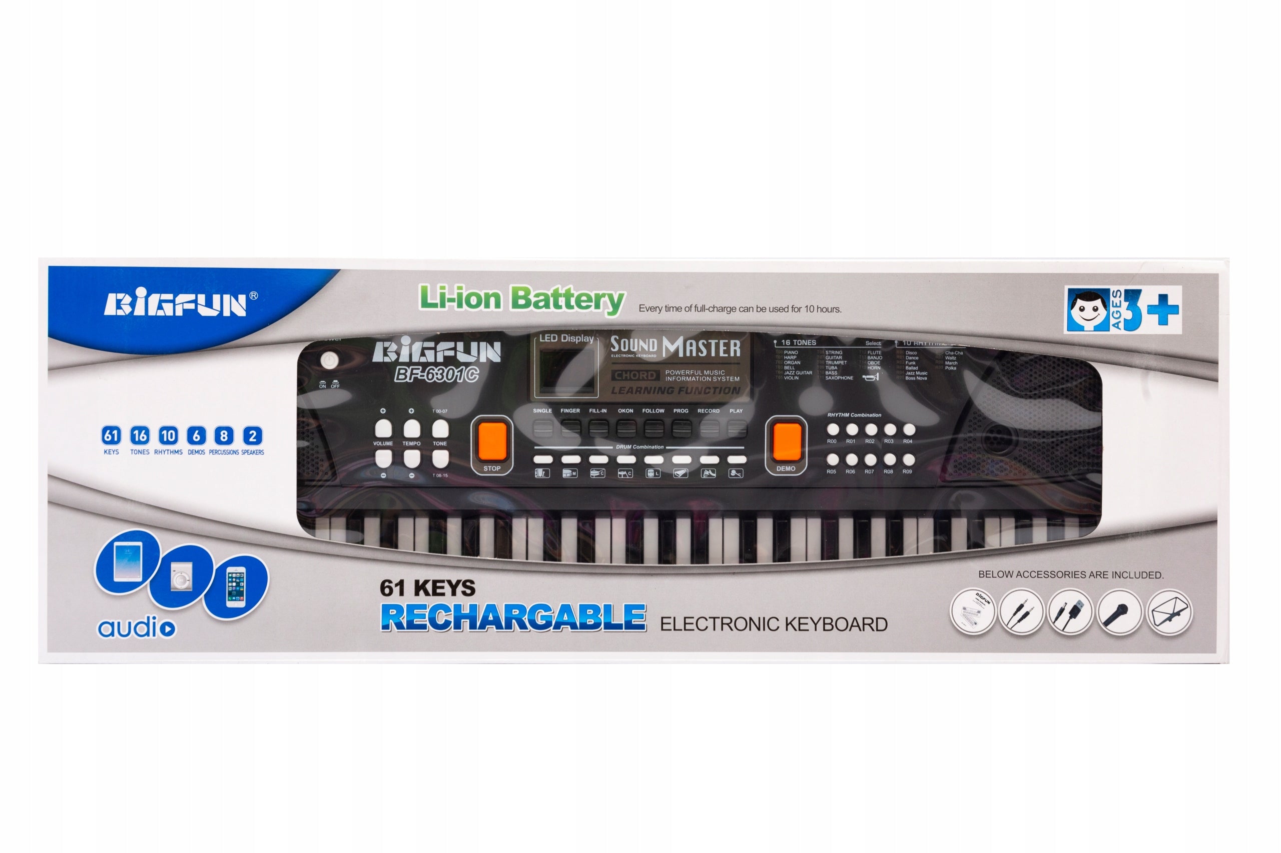 Sintezatorius Bigfun, 66x9x22cm