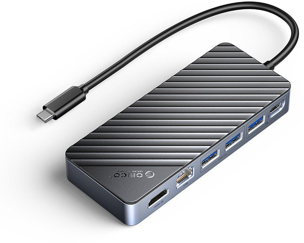 Orico Orico USB-C docking station with M.2 NVMe/SATA enclosure, USB-A/C 10Gbps,