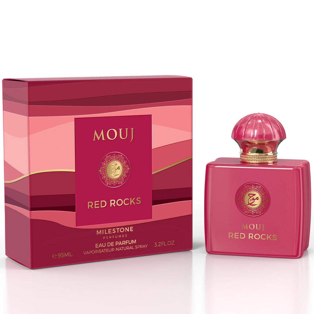 Original Arab Perfume Emper Milestone MOUJ RED ROCKS 95ml EDP+FREEBIE Packaging status original