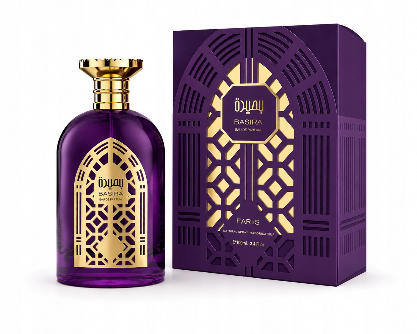 Original Arab Perfume Fariis BASIRA 100ml EDP+FREEBIE! Packaging status original