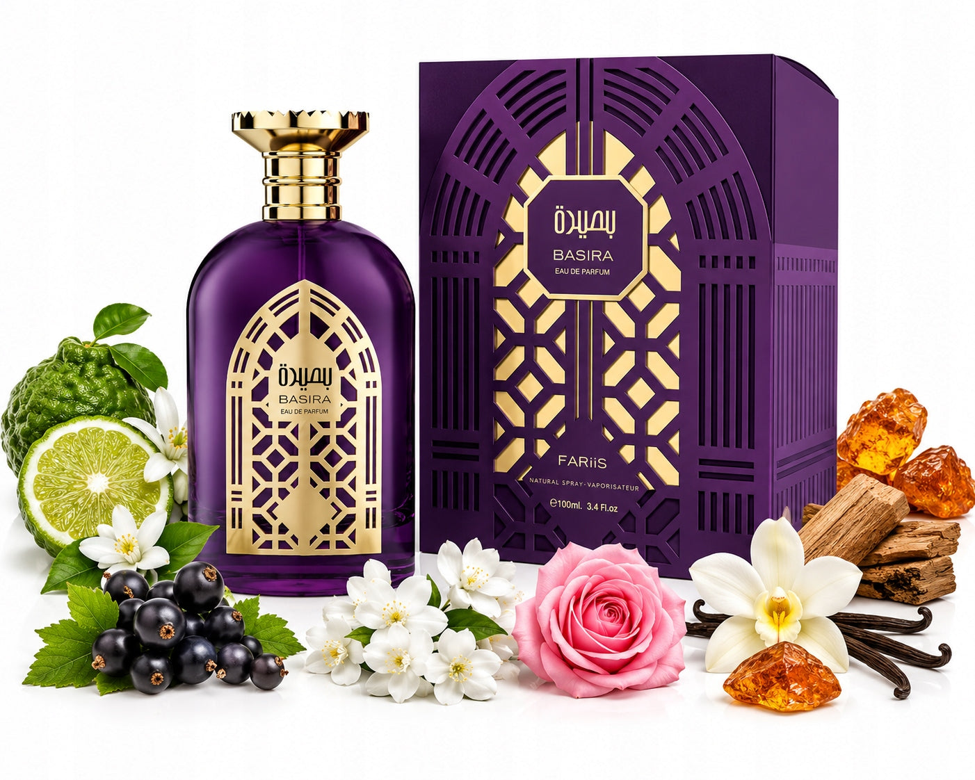 Original Arab Perfume Fariis BASIRA 100ml EDP+FREEBIE!