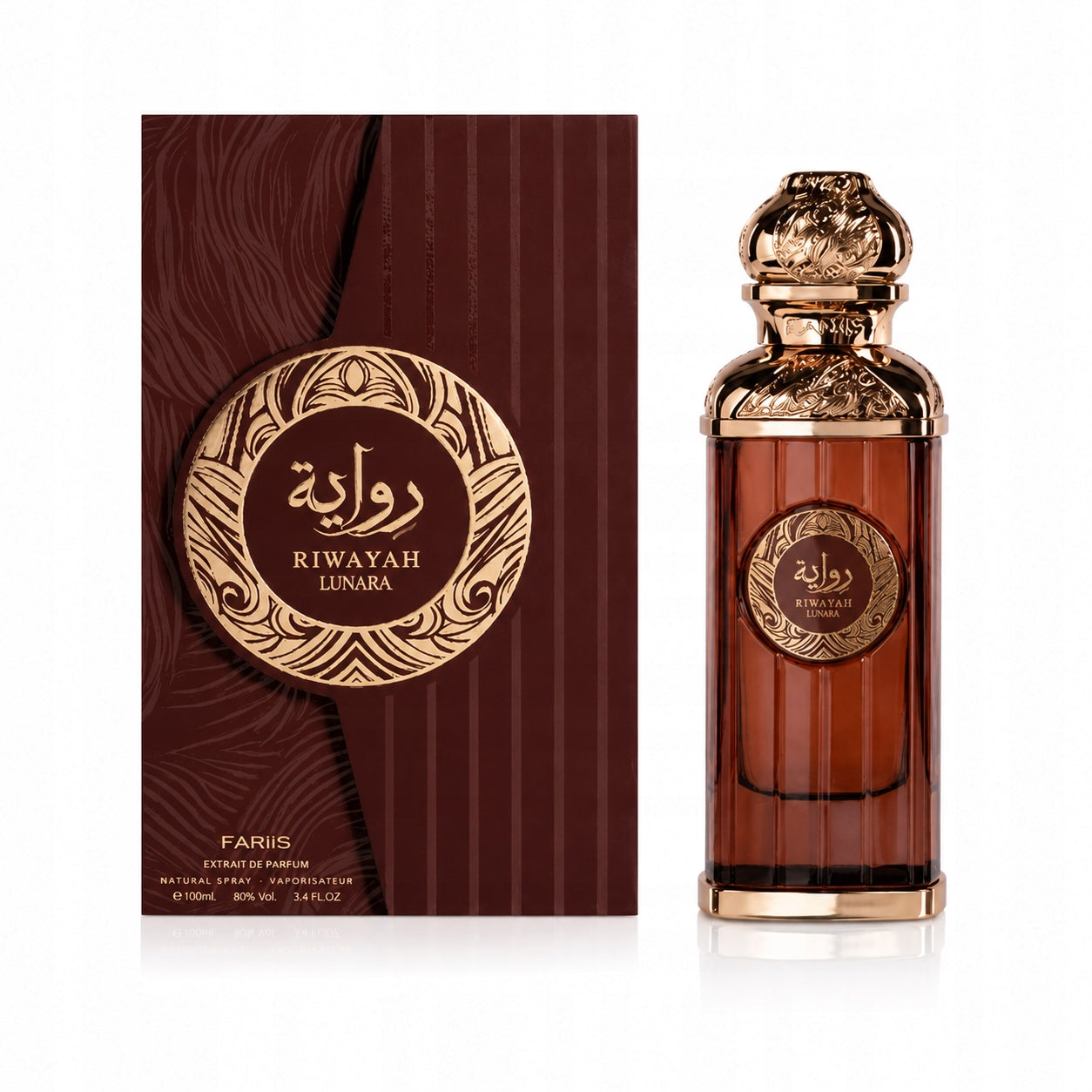 Original Arab Perfume Fariis RIWAYAH LUNARA 100ml Extrait+FREEBIE! Packaging status original
