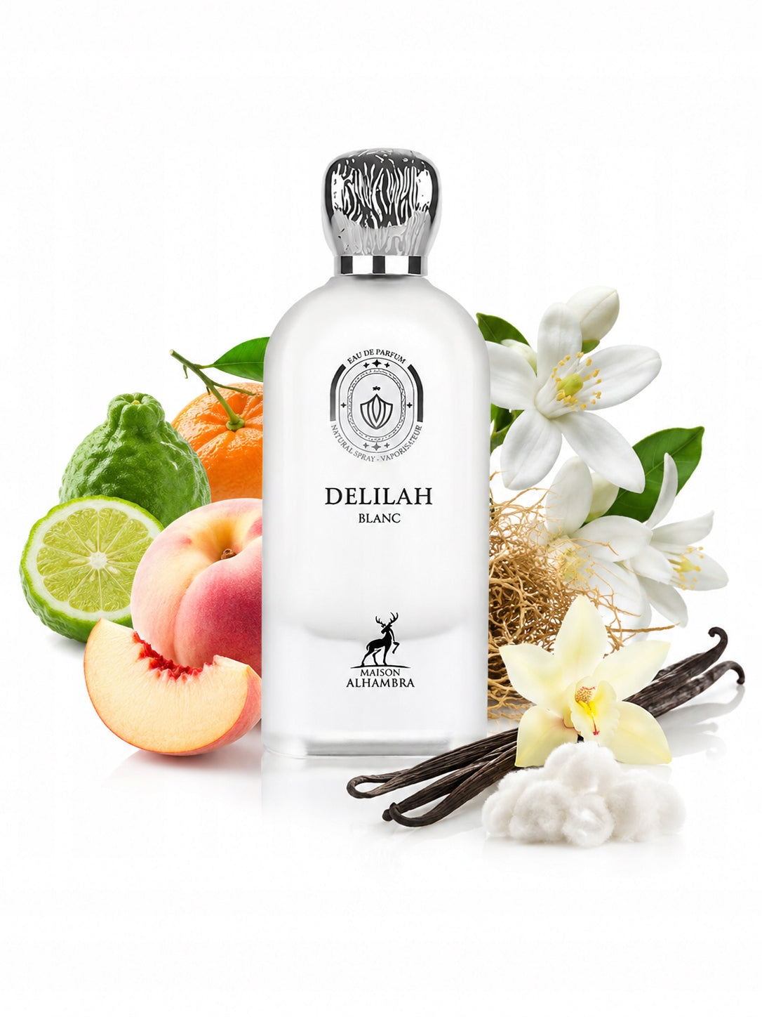 Original Arab Perfume Maison Alhambra DELILAH BLANC 100ml EDP+FREEBIE!
