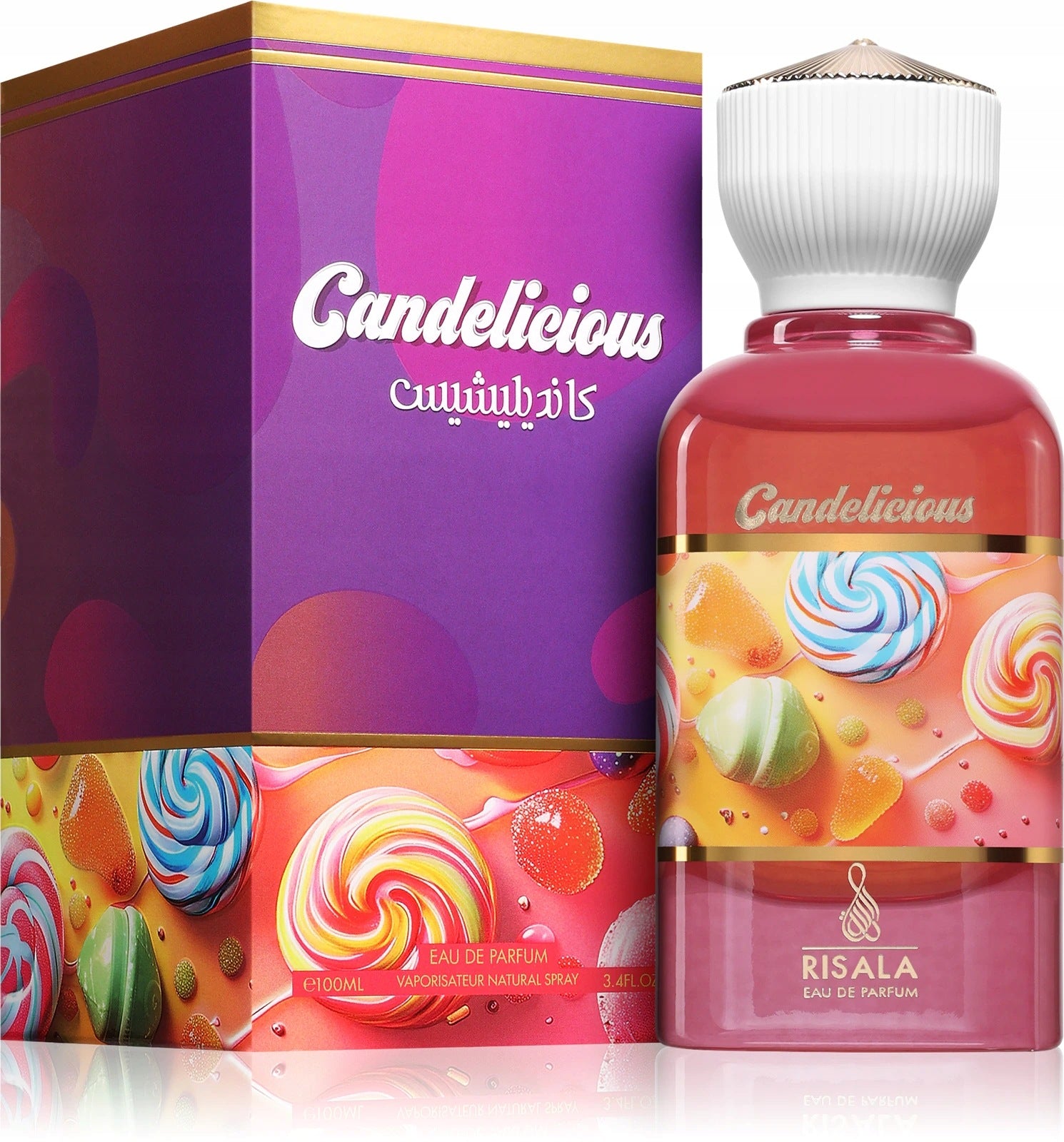 Original Arab Perfume Risala Elite CANDELICIOUS 100ml EDP+FREEBIE! Packaging status original