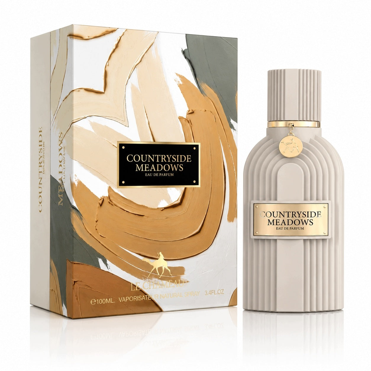 Original Arabic Perfume Le Chameau COUNTRYSIDE MEADOWS 100ml EDP+FREEBIE Packaging status original