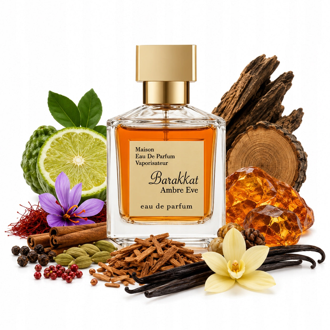 Original Arabic Perfume MAISON Fragrance World BARAKKAT AMBRE EVE 100ml