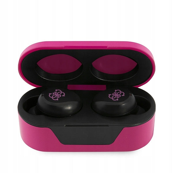 Original Guess Bluetooth headphones + magenta docking station Brand Guess