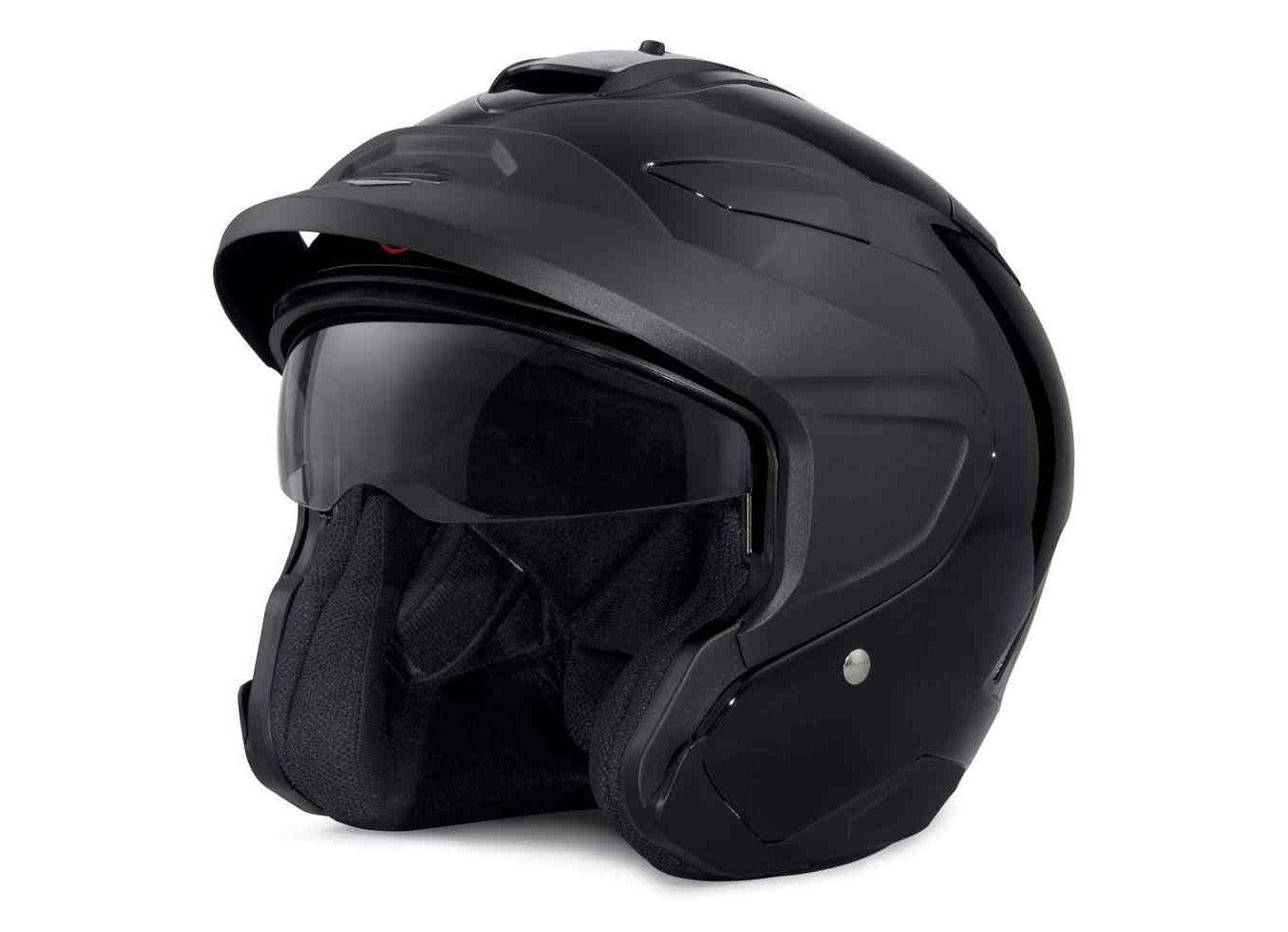 Original H27 Helmet 3/4 Harley black glass visor MAYWOOD 98328-17VX Roz L
