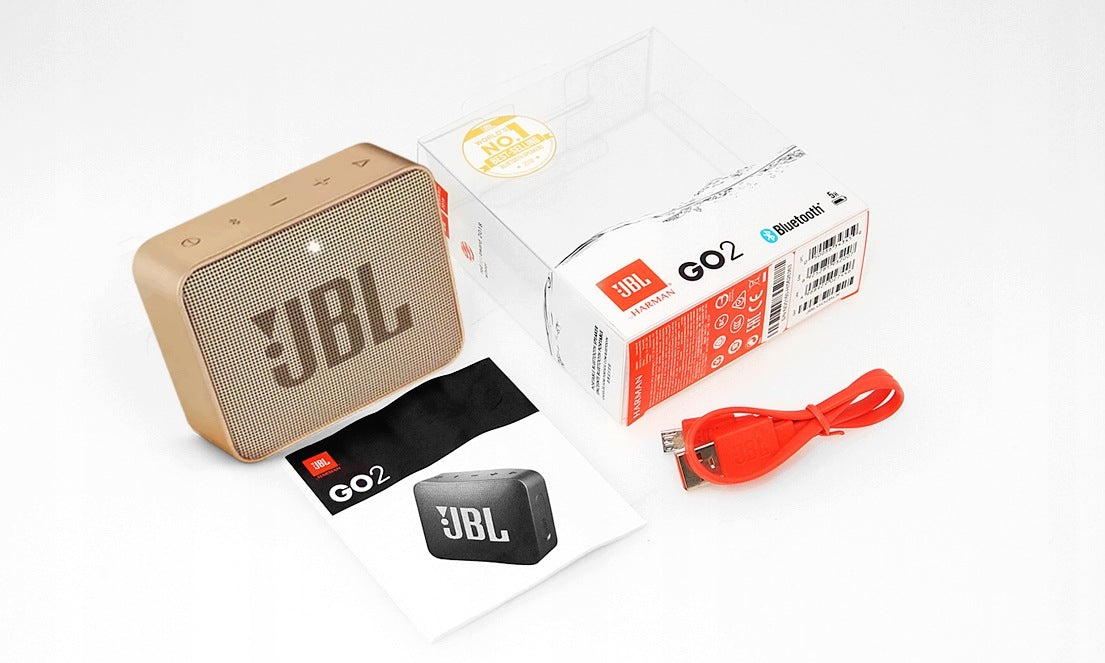Original JBL GO 2 Champagne gold portable speaker Manufacturer code 8581681811236