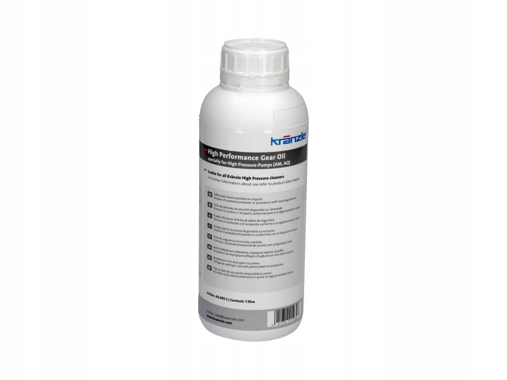 Original KRANZLE Transmission oil 1 l TO 1050 1152 X8 X10 2160|400932 EAN (GTIN) 4012314019308