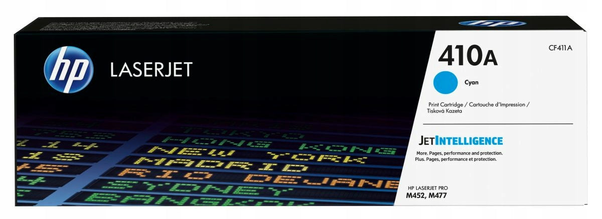 Original New Toner Cartridge HP 410A Cyan for HP LaserJet Pro M452 M477 CF411A