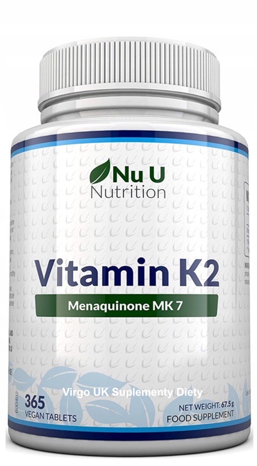 Original Nu U Vitamin D3 10 thousand iu+K2 MK7 200mcg FOR THE WHOLE YEAR 365 days Expiration date at least 1 year from the date of purchase