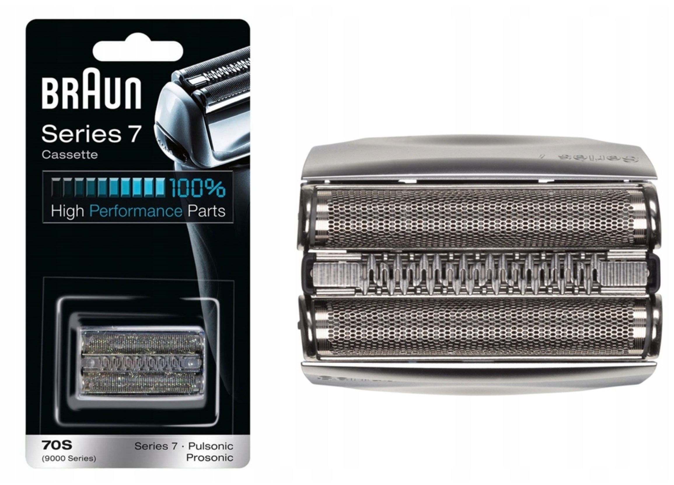 Original head Braun Series 7 70S foil Pulsonic Prosonic cassette 9000 Packaging status original