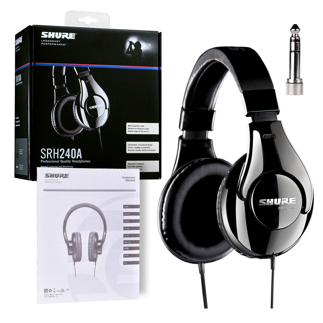Original headphones Shure SRH240A Manufacturer code SRH240A