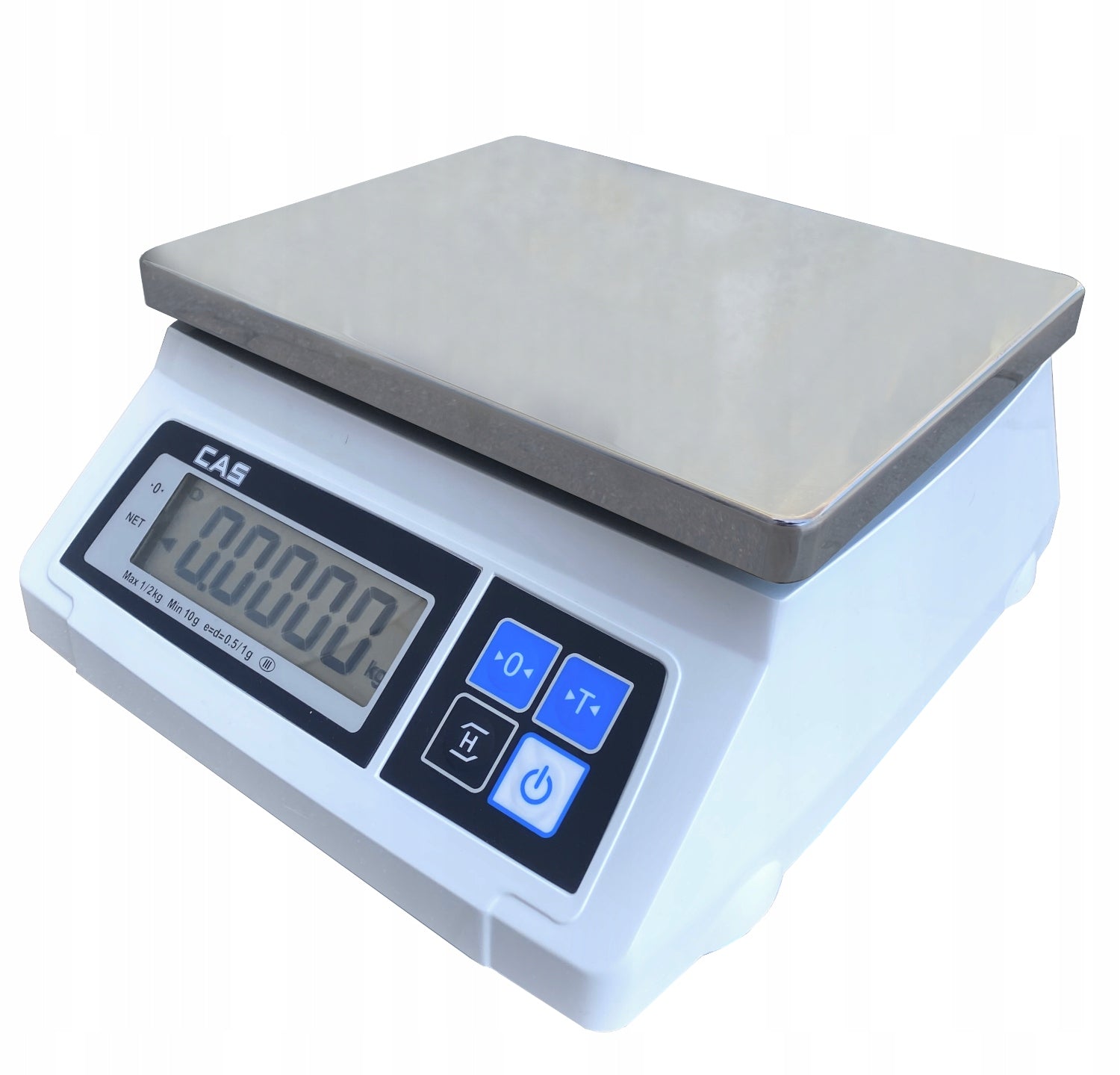 Original stainless steel scale plate CAS SW1 19,5x24,7cm Packaging status original