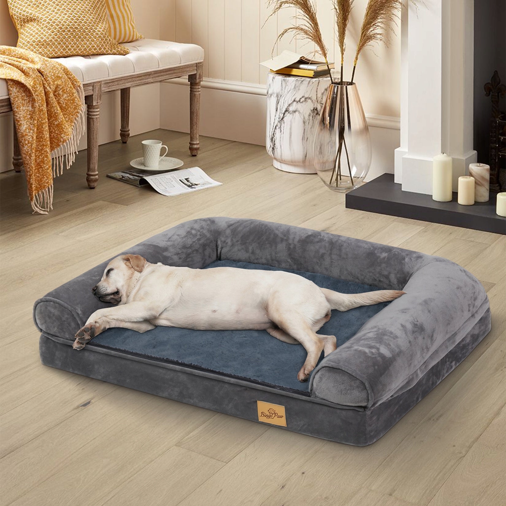 Orthopedic Bed for Dog Waterproof - L: 100x75x8cm Brand BingoPaw