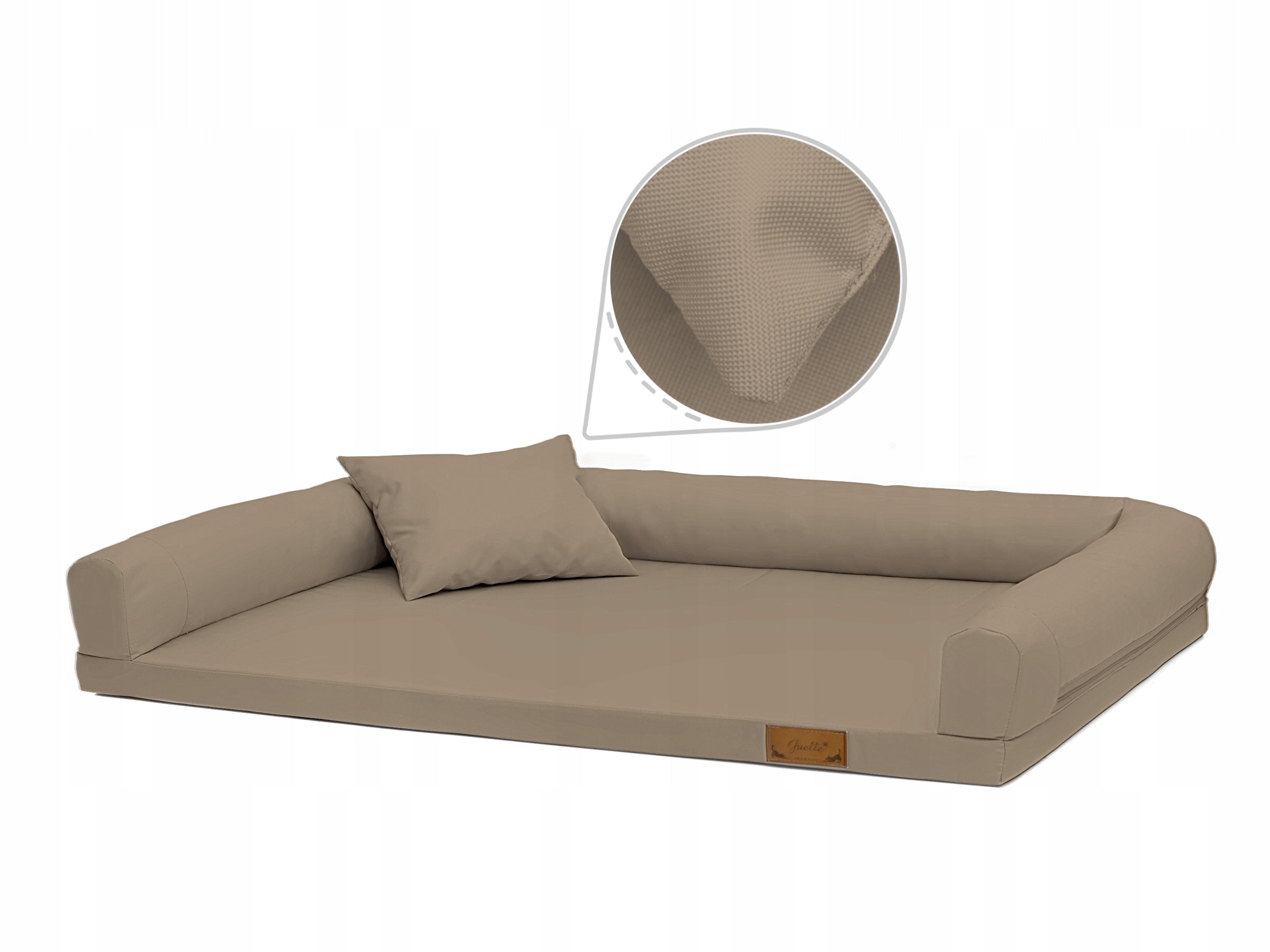 Orthopedic bed for big dog Lucky "L" 120x90 couch - beige Brand Juelle
