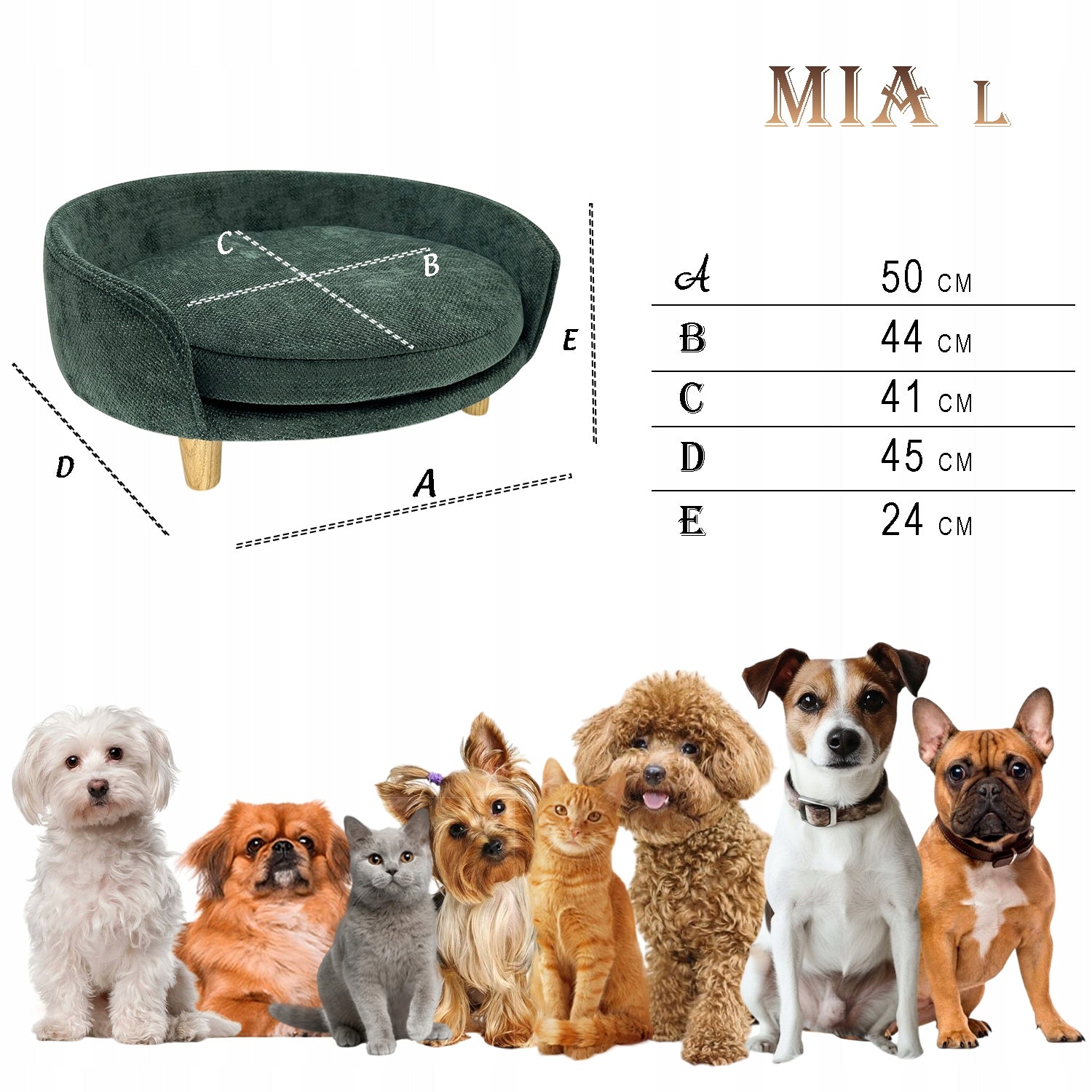 Orthopedic sofa on legs for dog and cat comfortable great comfort+FREEBIE Manufacturer code Legowisko dla psa kota sofa leżanka posłanie