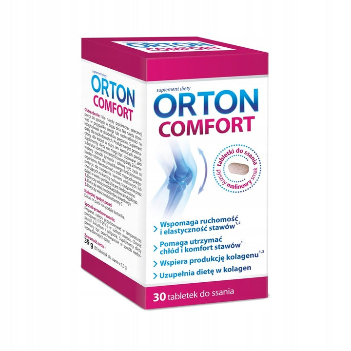Orton Comfort Collagen + Vitamin C + Hyaluronic Acid 30 Suction Tablets Brand LEK-AM