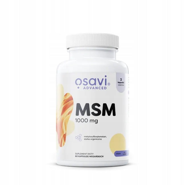 Osavi Advanced MSM 1000 mg 60 capsules Joints Bone Organic Sulphur Medical device no
