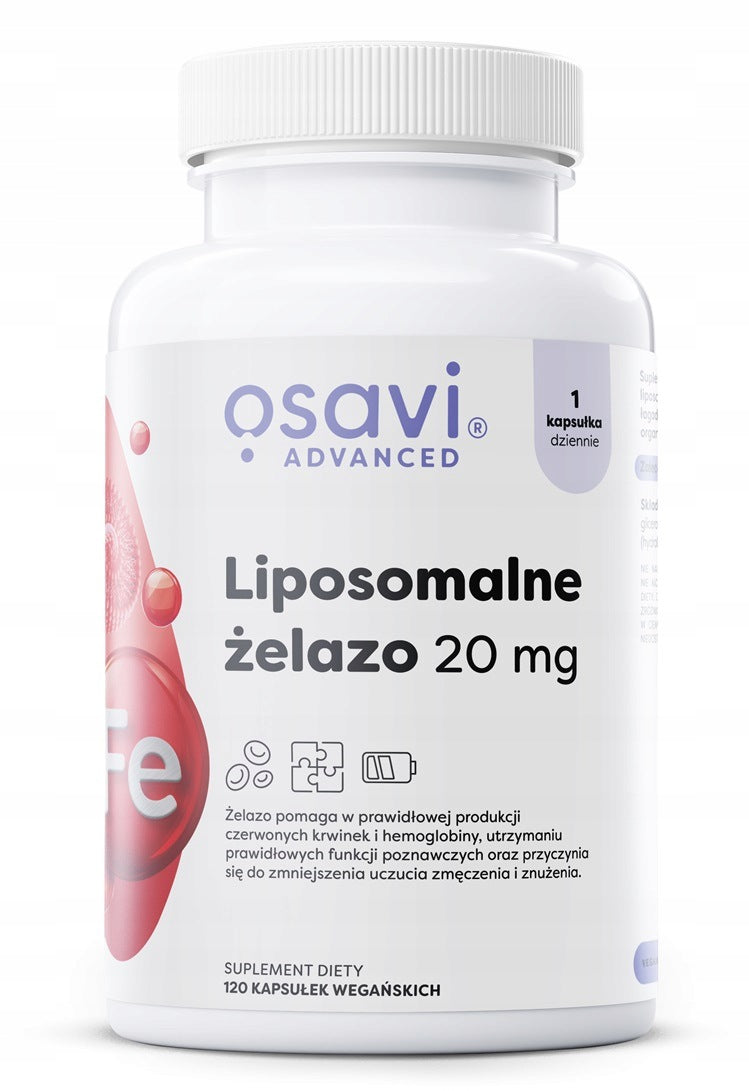 Osavi Liposomal Iron 20mg 120 vkaps