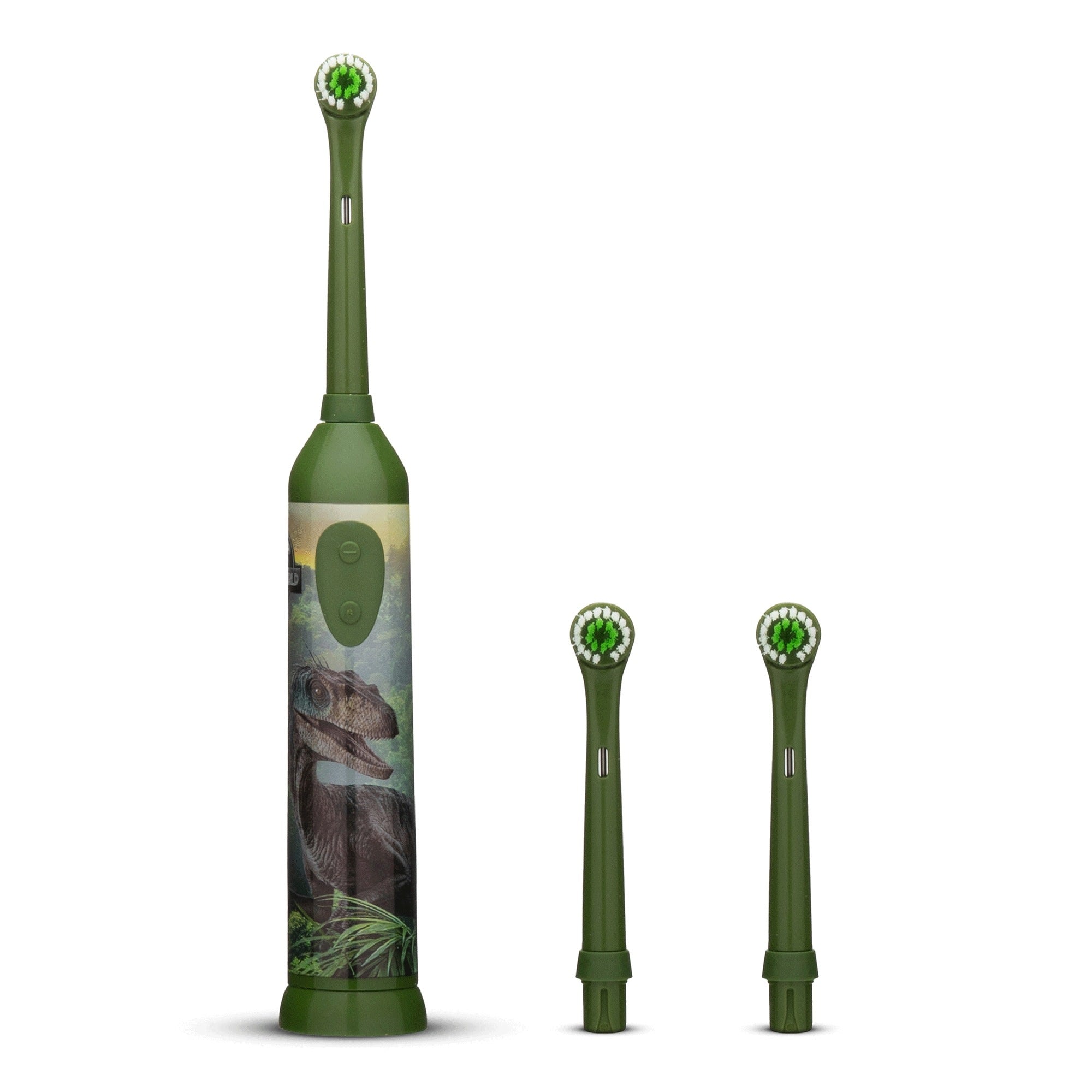 Oscillating toothbrush for children JURASSIC PARK green + 3 tips