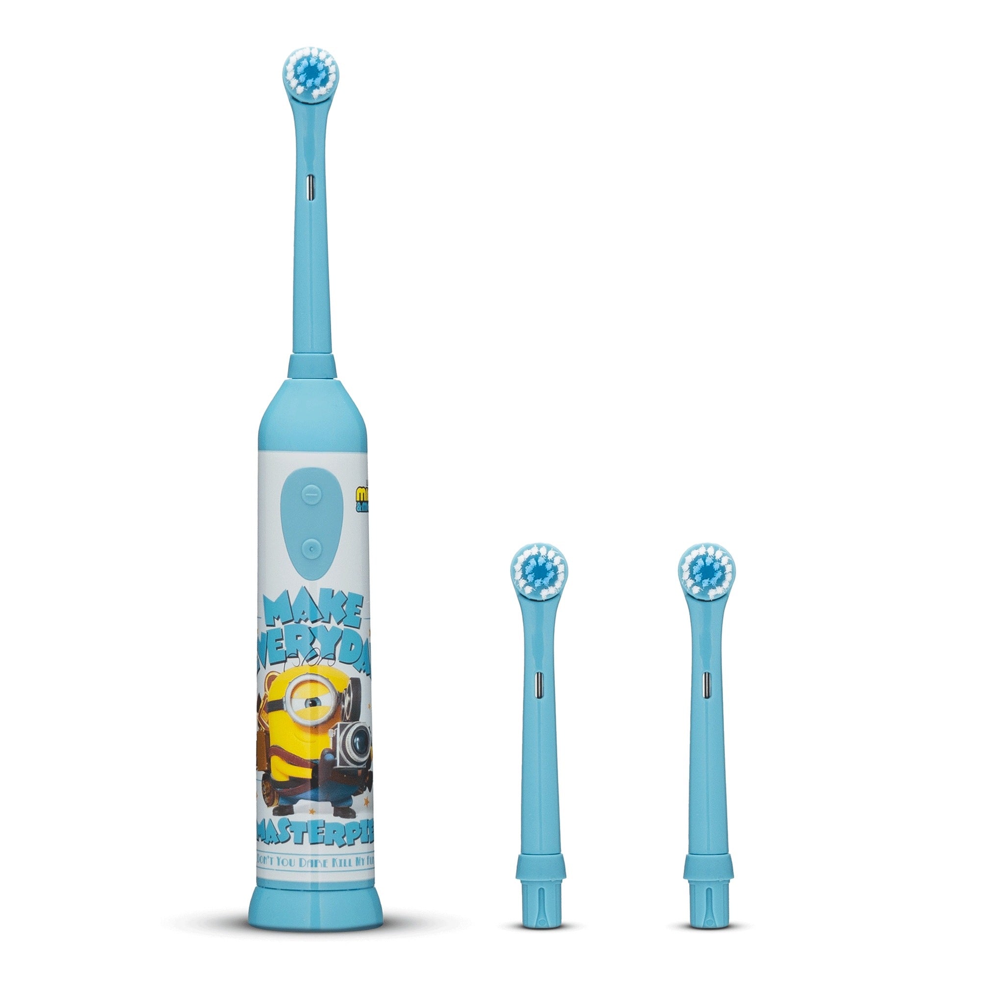 Oscillating toothbrush for children MINIONKI blue + 3 tips