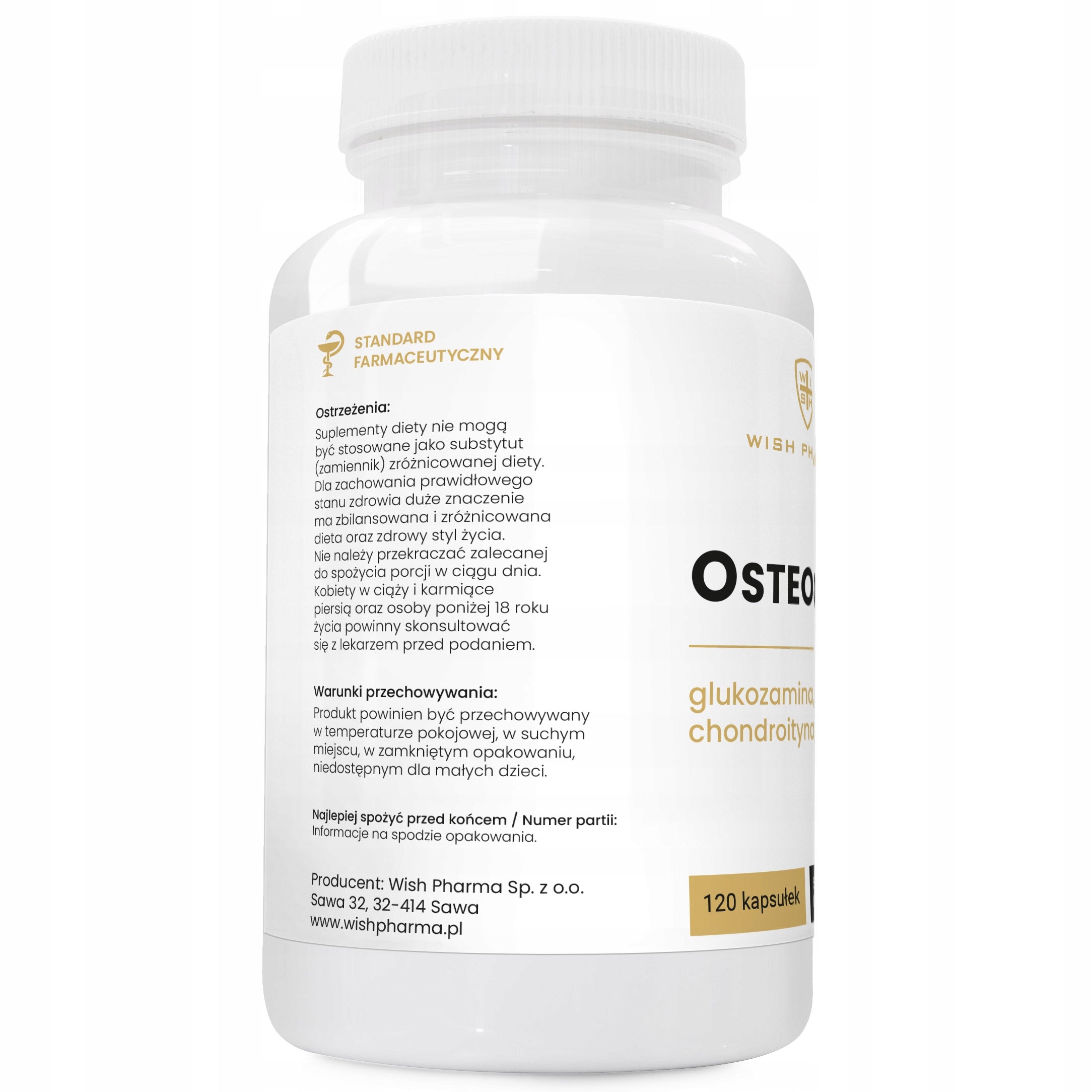 OsteoJoint Glucosamine Chondroitin Sulfur MSM Vitamin C Healthy Joints 120k EAN (GTIN) 5906954221582