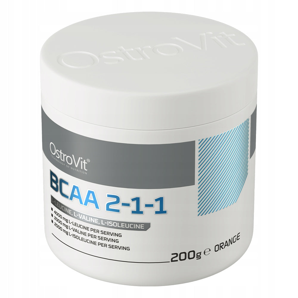 OstroVit BCAA 2-1-1 200 g LEUCINE AMINO ACIDS Regeneration and Muscle Building Manufacturer code 5902232611335
