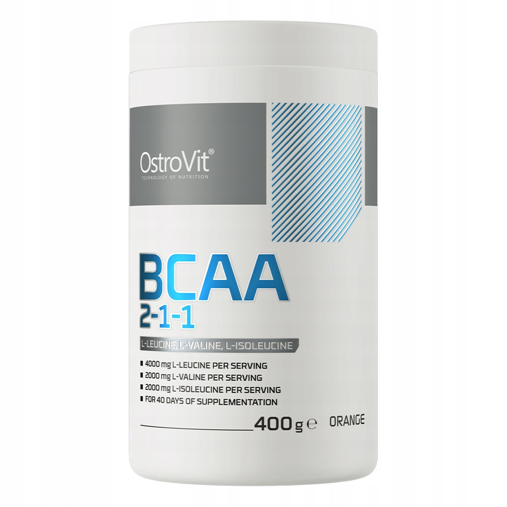 OstroVit BCAA 2-1-1 400 g AMINO ACIDS LEUCINE Protein Synthesis Regeneration