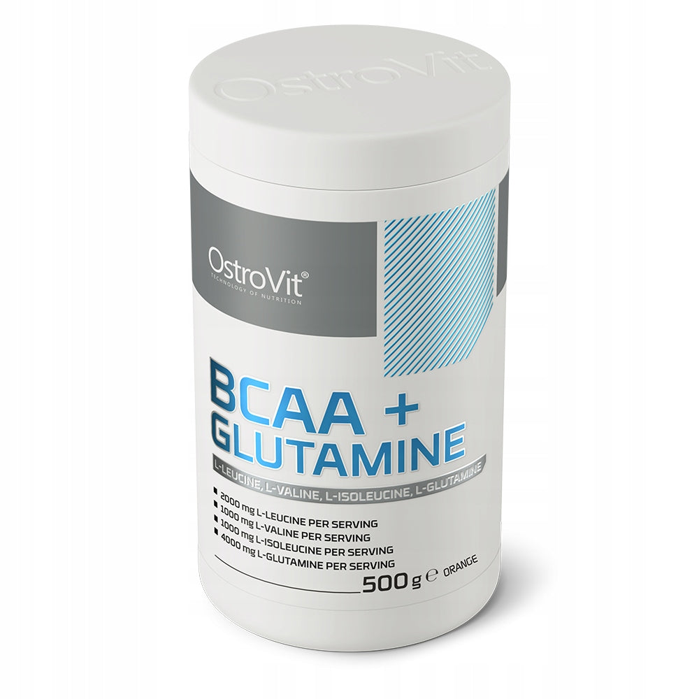 OstroVit BCAA + Glutamine amino acids 500 g GLUTAMINE AMINO Leucine Valine Manufacturer code 5902232611847