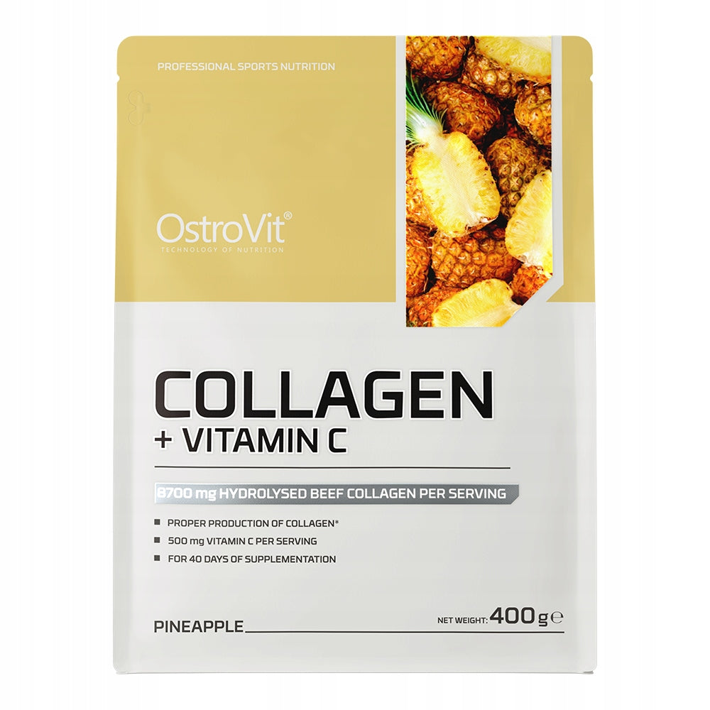 OstroVit COLLAGEN + Wit. C for Strong Joints, Tendons, Bones Flavour PINEAPPLE, 400 g Manufacturer code 5903933902968