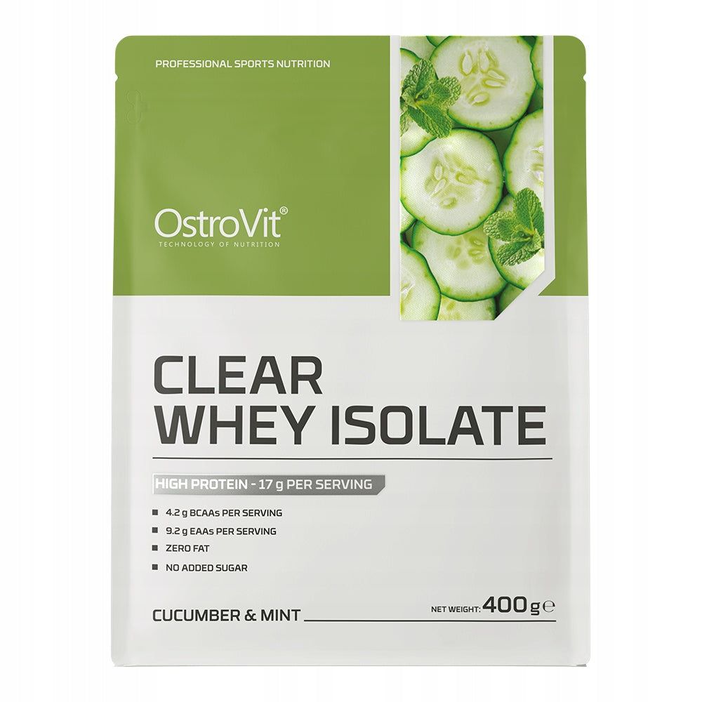 OstroVit Clear Whey Isolate 400 g cucumber mint WPI PROTEIN WITHOUT SUGAR Expiration date at least 1 year from the date of purchase