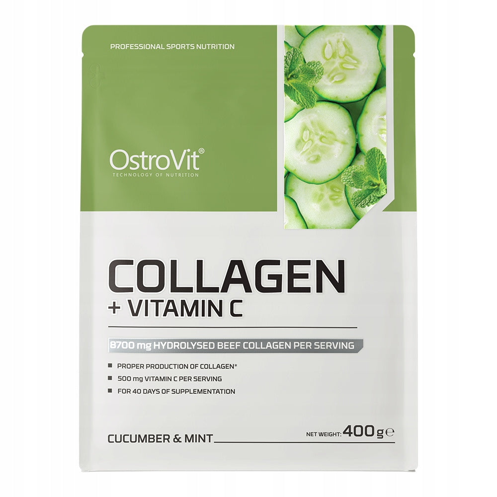 OstroVit Collagen + Vitamin C 400 g HYDROLYZATE Powder liquid joint supplement Brand OstroVit