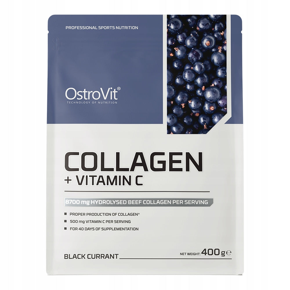OstroVit Collagen + Vitamin C 400 g Joint and Bone Support Regeneration Brand OstroVit