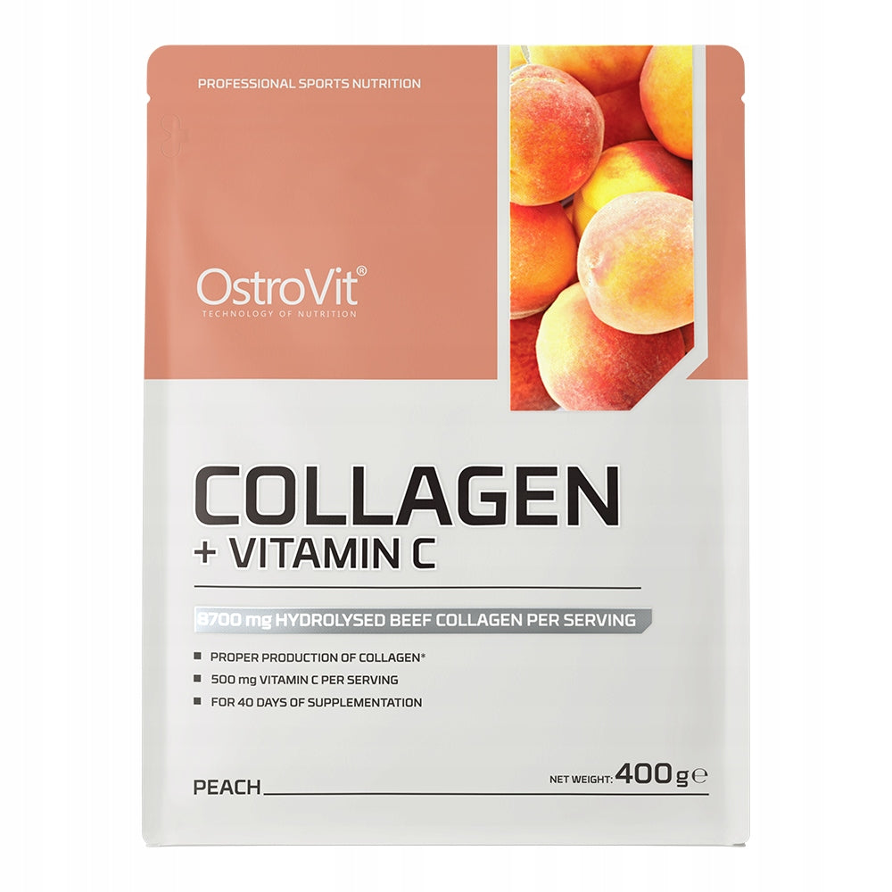 OstroVit Collagen + Vitamin C COLLAGEN VITAMIN C JOINTS Peach 400 g Manufacturer code 5903246224955