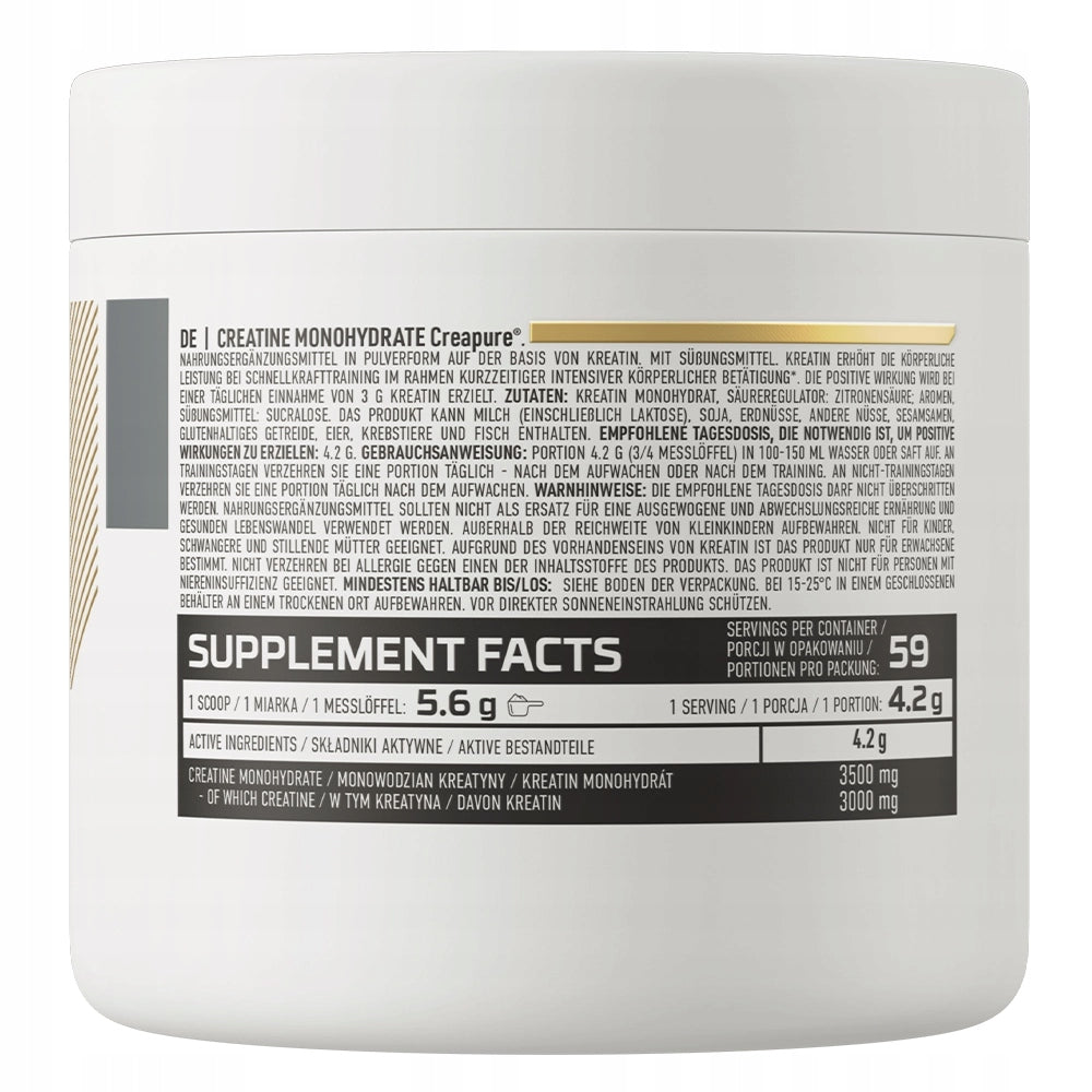 OstroVit Creatine Creapure Monohydrate 250 g Creatine Monohydrate Training Expiration date at least 1 year from the date of purchase