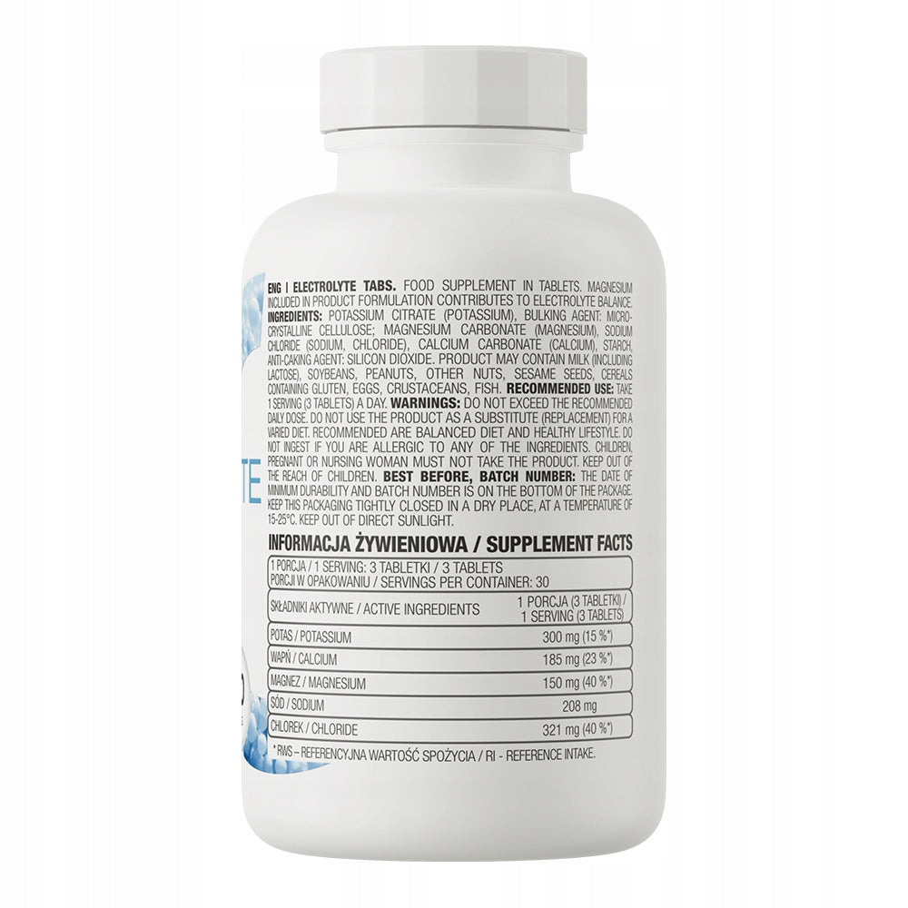 OstroVit Electrolytes 90 tabs POTASSIUM CALCIUM MAGNESIUM SODIUM Manufacturer code 5903933908236
