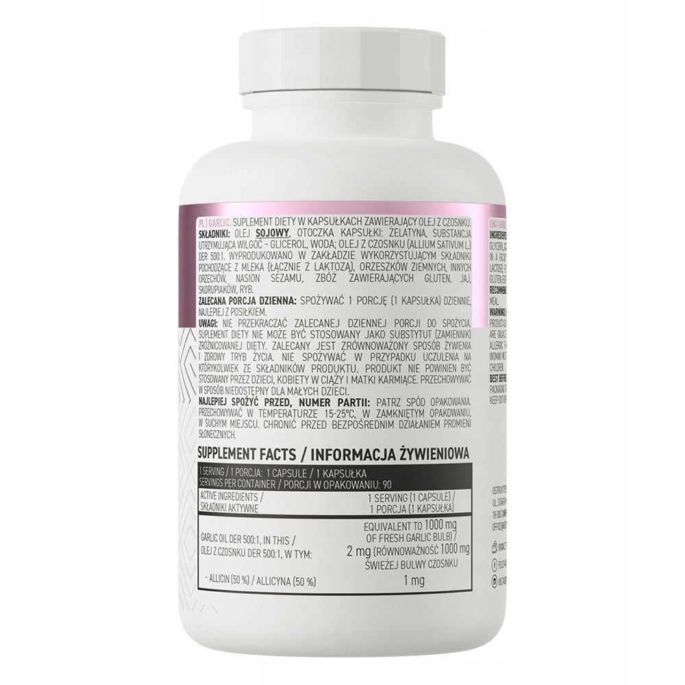 OstroVit Garlic 90 capsules Garlic capsules Immunity Manufacturer code 5903246221626