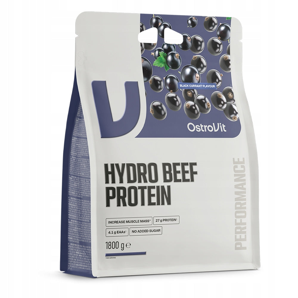 OstroVit Hydro Beef Protein 1800 g Protein Hydrolysate Black Currant