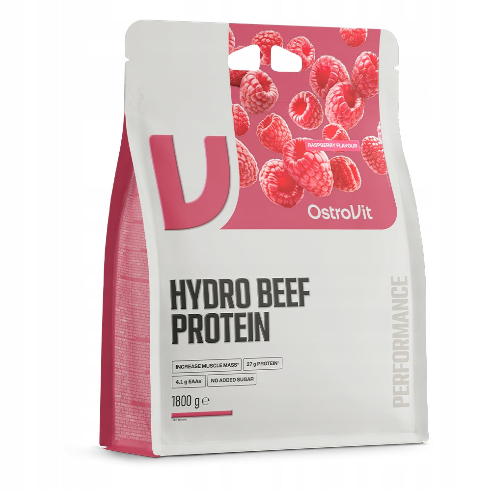 OstroVit Hydro Beef Protein 1800 g Raspberry Hydrolysate Protein