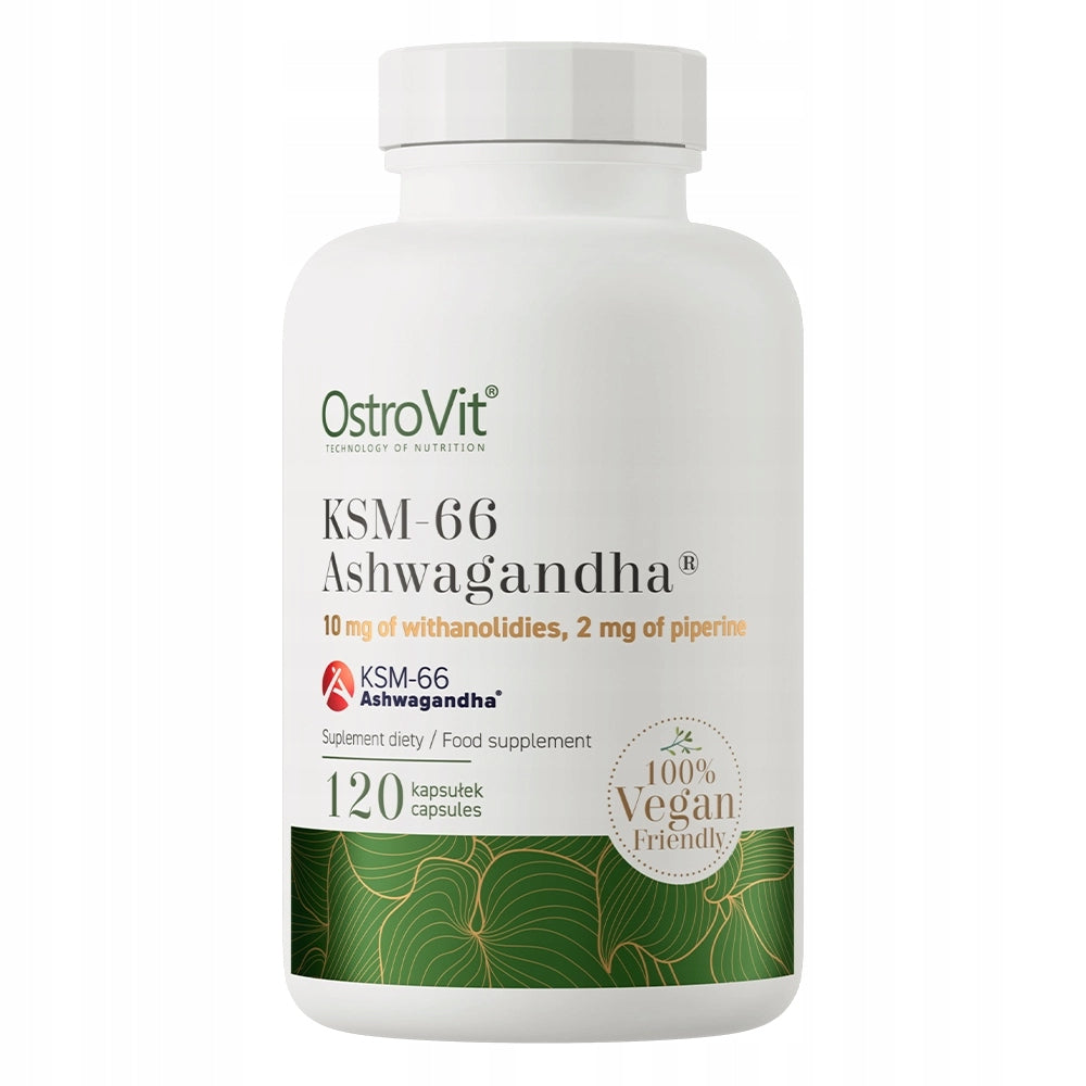OstroVit KSM-66 Ashwaganda VEGE 120 capsules Stress and Regeneration Support